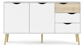 Biała komoda 147x82x39 cm Oslo – Tvilum