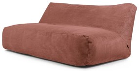 Ceglasty sztruksowy worek do siedzenia Sofa Tube 190 – SLOWDOWN