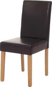 Krzesło do jadalni Littau,  brąz, jasne nogi