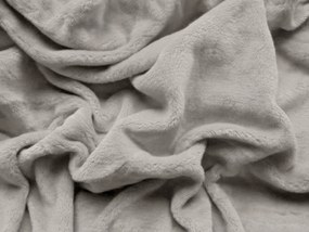 PrzytulneMieszkanie.pl Prześcieradło z mikropluszu SOFT 90x200 cm jasnoszare