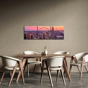 Obraz - Nowy Jork (z zegarem) (90x30 cm)