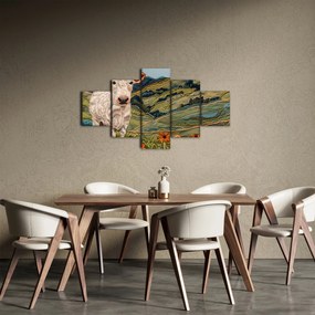 Obraz - Imitacja dzianego motywu (125x70 cm)