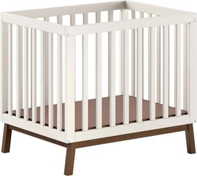 Beżowy kojec dla dzieci z litego drewna sosnowego 95x75 cm Sezane – Vipack