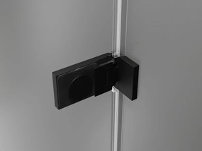 Mexen Lunar-F drzwi prysznicowe składane prawe 90 cm, transparent, czarne - 836-090-000-70-00-P
