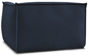 Ciemnoniebieski fotel z materiału bouclé Giorgia – Bobochic Paris