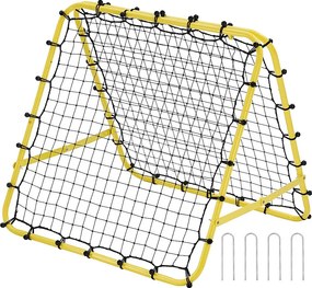 Siatka do Odbijania Piłki Nożnej SucceBuy Soccer Rebound Net 114 x 89 x 94 cm Przenośny Prezent Treningowy dla Każdego