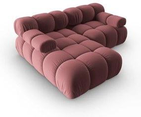 Różowa aksamitna sofa 191 cm Bellis – Micadoni Home