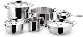 Zestaw garnków Lagostina SFIZIOSA-10PIECES ze stali nierdzewnej z podwójnym dnem Lagoseal® Plus