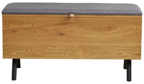 Skrzynia w dekorze dębu w naturalnym kolorze 92x48x33 cm Barco – House Nordic