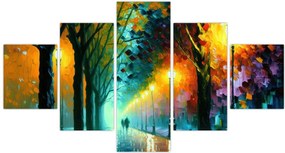 Obraz - Nocny spacer (125x70 cm)