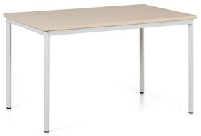 Stół do jadalni TRIVIA, szara konstrukcja, 1200  x  800 mm, brzoza