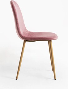 Zestaw 4 Krzese Teok Aksamitne