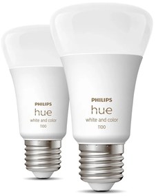 Inteligentne żarówki zestaw 2 szt. LED z gwintem E27, 11 W zestaw 2 szt. White and color ambiance – Philips Hue