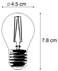 Zestaw 5 żarówek LED E27 z możliwością ściemniania P45 4W 330lm 2100K