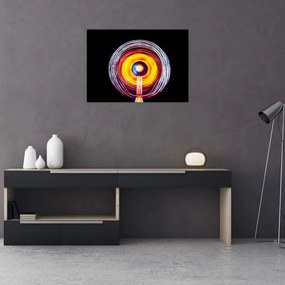 Obraz świateł w kręgu (70x50 cm)