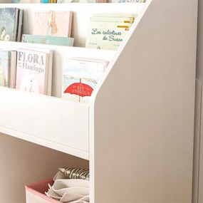 Półka na książki dla dzieci – Wolnostojąca szafka na zabawki typu biblioteczka, 80 cm