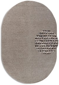 Dywan wełniany Villeroy &amp; Boch beżowy owal 160 cm x 230 cm