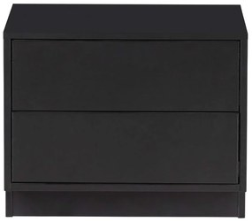 Czarna modułowa szafka pod TV z litego drewna sosnowego 50x40 cm Finca – WOOOD