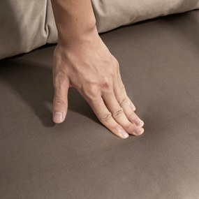 HOMCOM Rozkładany fotel łóżko dla gości z regulowanym oparciem metalowa rama do 120 kg jasnobrązowy | Aosom PL