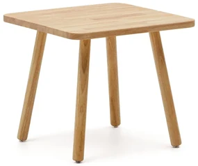 Stolik dla dzieci z litego drewna kauczukowego 55x55 cm Dilcia – Kave Home