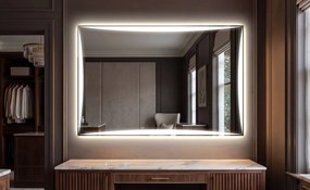 Eleganckie Prostokątne Lustro LED do Garderoby L77