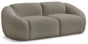 Szarobrązowa sofa z materiału bouclé 230 cm Tina – Bobochic Paris