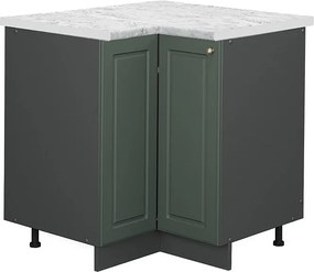 Szafka narożna green gold country 80.5x60x82 fame-line