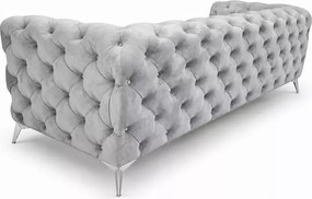 Sofa 3 osobowa Moet głęboko pikowana elegancka do salonu na nóżkach