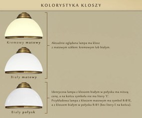 Klasyczny plafon mosiężny NR-PL3DE
