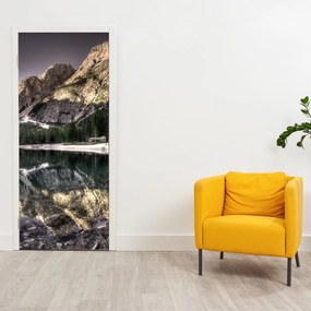 Fototapeta na drzwi - Jezioro w górach (95x205cm)