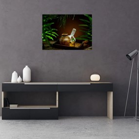 Obraz na szkle - rzeczy spa (70x50 cm)