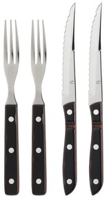 Sztućce ze stali nierdzewnej w czarno-srebrnym kolorze 4 szt. Old Farmer Classic – Gense