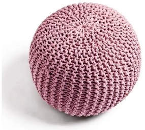 Różowy pleciony puf Jagger – Bonami Essentials