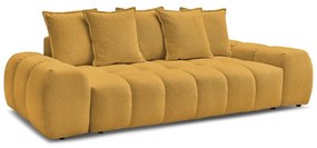 Musztardowa sofa z tkaniny szenilowej 278 cm Everest – Bobochic Paris