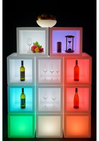 Podświetlany stołek/taboret LED, 50x42 cm