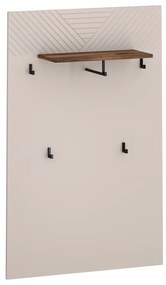 Wieszak panelowy EYCO 80, kaszmir/dąb castello