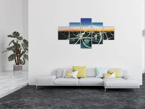 Obraz - widok nieba z dachu (125x70 cm)
