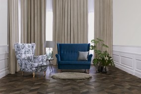 Stylizowana sofa dwuosobowa typu uszak Leo