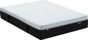 Materac 140 x 190 cm hybrydowy ognioodporny z 9-strefowymi sprężynami kieszeniowymi, pamięcią kształtu i lateksem grub. 28 cm - SLOMAS marki YSMÉE