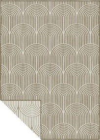 Dywan zewnętrzny dwustronny Pangli brązowo-kremowy 80 cm x 150 cm