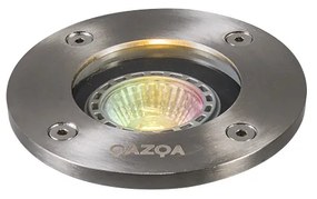 Inteligentny reflektor gruntowy ze stali nierdzewnej z WiFi GU10 IP65 - Basic Round