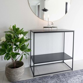 Loftowa konsola do salonu Vita czarna