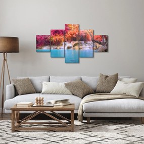 Obraz turkusowej laguny, Laos, Tat Kuang Si (125x70 cm)