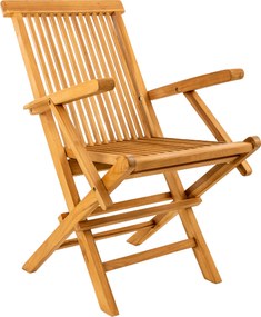 TAMAN RUSSET FSC® - ogrodowe składane krzesło teakowe - Towar rozpakowany (N366,N514)