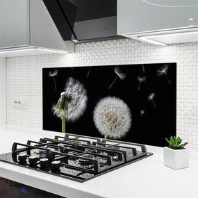 Szkło do Kuchni na Ścianę Złocisty Mniszek W Polu