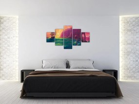 Obraz - Obraz olejny, Podróż do fantastycznego królestwa (125x70 cm)