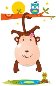 Lampka nocna LED z naklejkami małpka - 6X N49 S5-E08