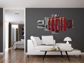 Obraz - Budki telefoniczne w Londynie (125x70 cm)