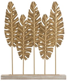 Figurka dekoracyjna w kolorze złota Mauro Ferretti Long Leaf