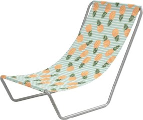 Składany leżak plażowy SAND PINEAPPLE, kolorowy